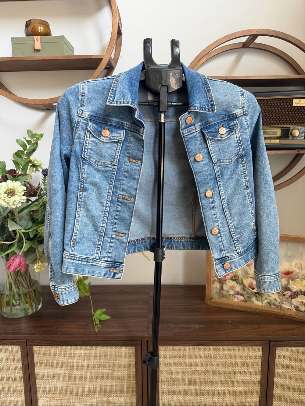 Crewcuts J.Crew Girls Denim Jean Jacket Size L 10-11 Blue